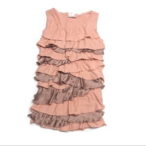 🆕 Crewcuts Mauve Pink Silk Jersey Ruffle Dress